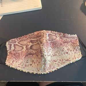 Sequin face mask